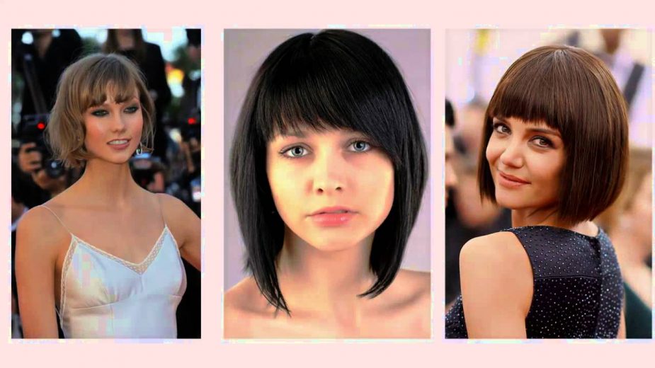bob cut con el flequillo recto